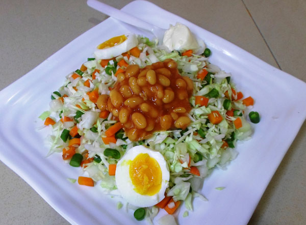 Order Nigerian Salad (8 oz.) food online from Divine Express Catering store, Brooklyn on bringmethat.com
