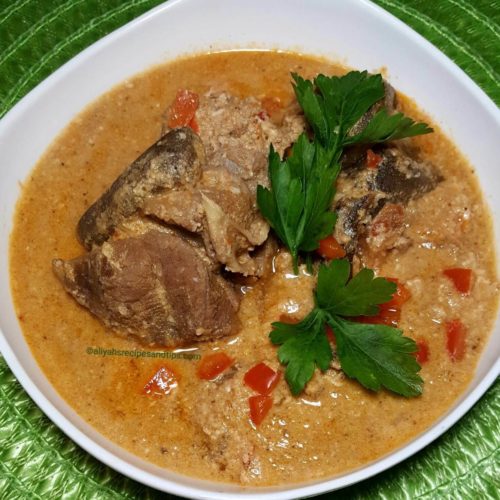 Order Goat Meat Pepper Soup food online from Divine Express Catering store, Brooklyn on bringmethat.com