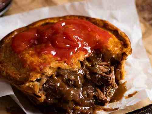 Order Meat Pie (1) food online from Divine Express Catering store, Brooklyn on bringmethat.com