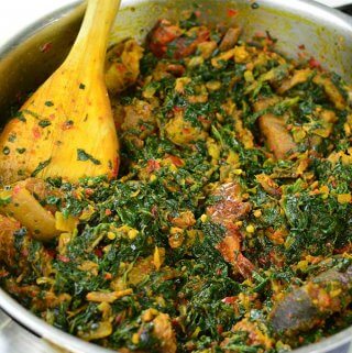 Order Efo Riro (Rich Spinach Stew)  food online from Divine Express Catering store, Brooklyn on bringmethat.com