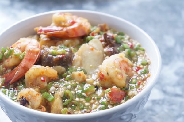 Order Ila Asepo (Rich Okra Soup Mix)  food online from Divine Express Catering store, Brooklyn on bringmethat.com
