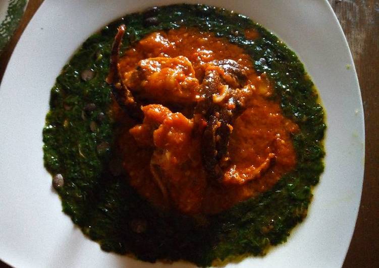 Order Ewedu (Corchorus Vegetable Stew)  food online from Divine Express Catering store, Brooklyn on bringmethat.com