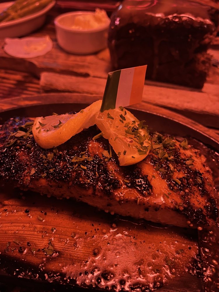 Order Cedar Planked Alaskan Salmon food online from McGuire's Irish Pub of Destin store, Destin on bringmethat.com
