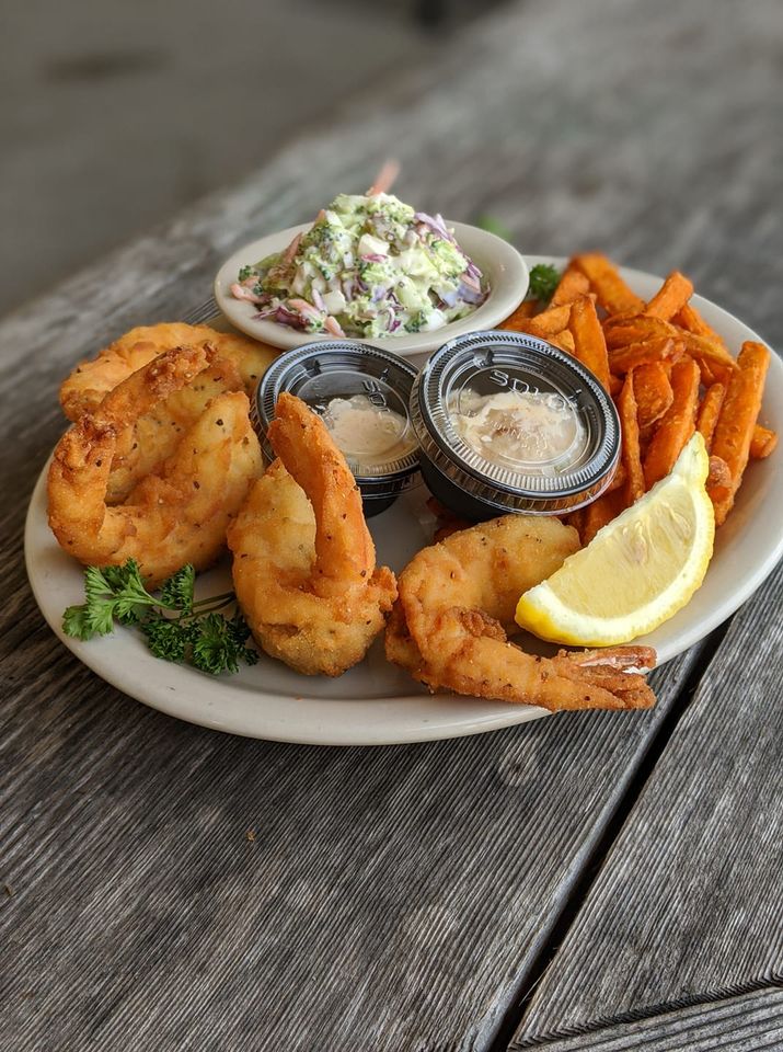 Order Baked Crab Stuffed Shrimp food online from Railroad Brewing Co store, Corpus Christi on bringmethat.com