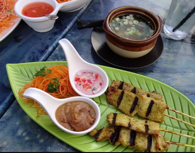Order CHICKEN SATAY food online from PINTO Thai Culpeper Restaurant & Bar store, Culpeper on bringmethat.com