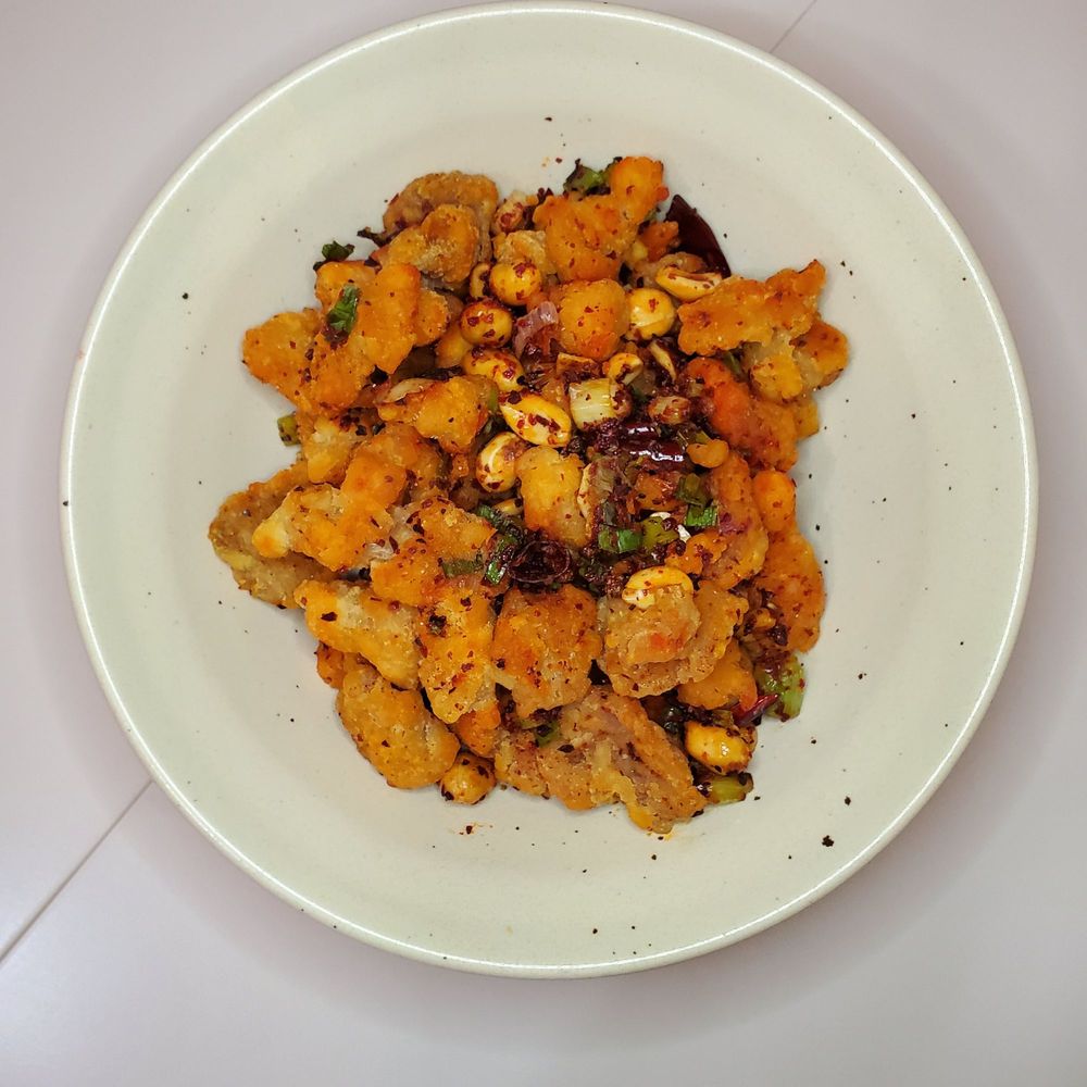 Order Popcorn Chicken With Peanuts food online from Wu and Nussbaum store, New York on bringmethat.com