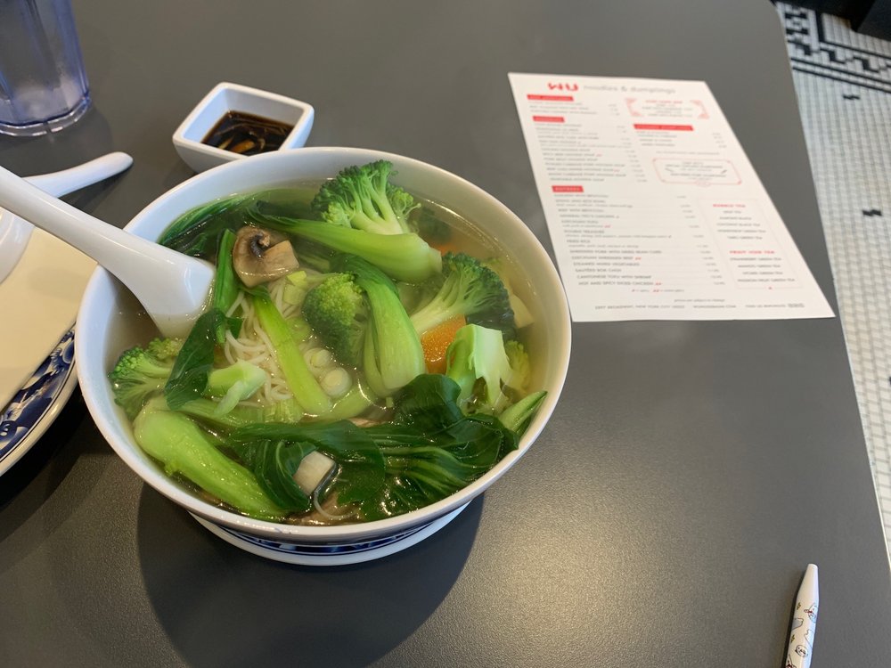 Order Vegetable Noodle Soup food online from Wu and Nussbaum store, New York on bringmethat.com