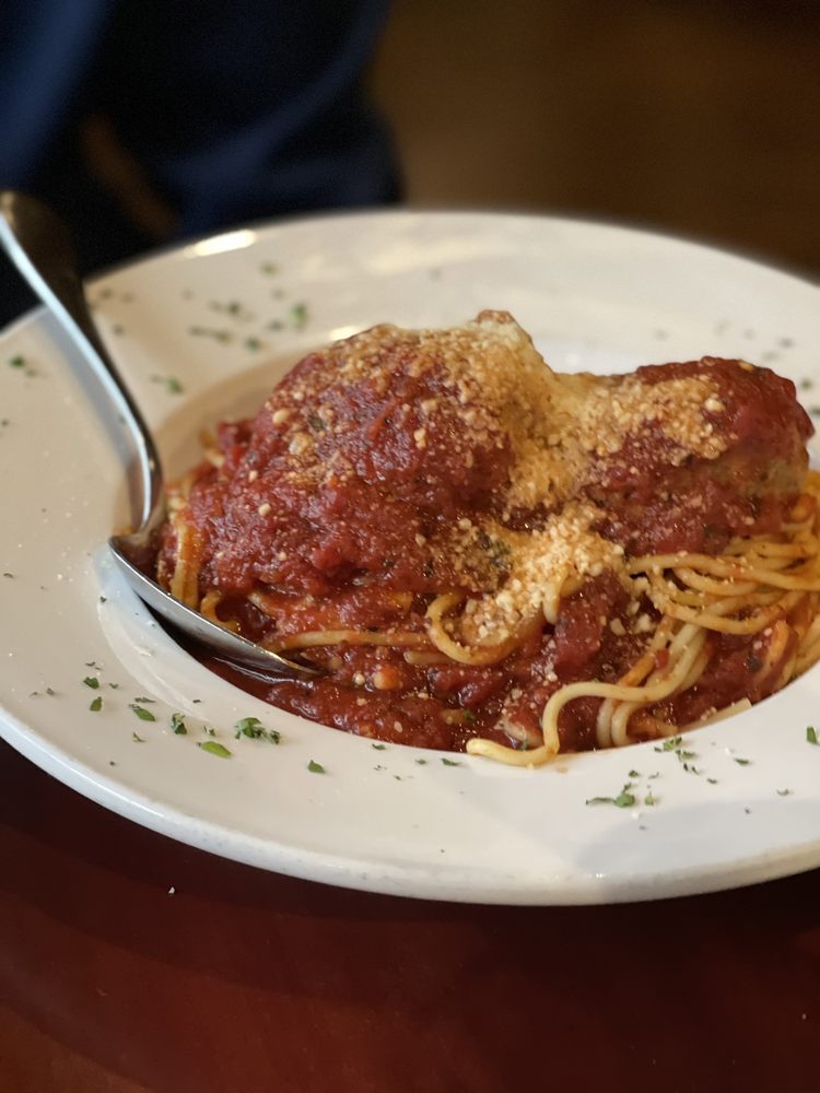 Order "The Hill" of Spaghetti food online from Mama’s On The Hill store, St. Louis on bringmethat.com