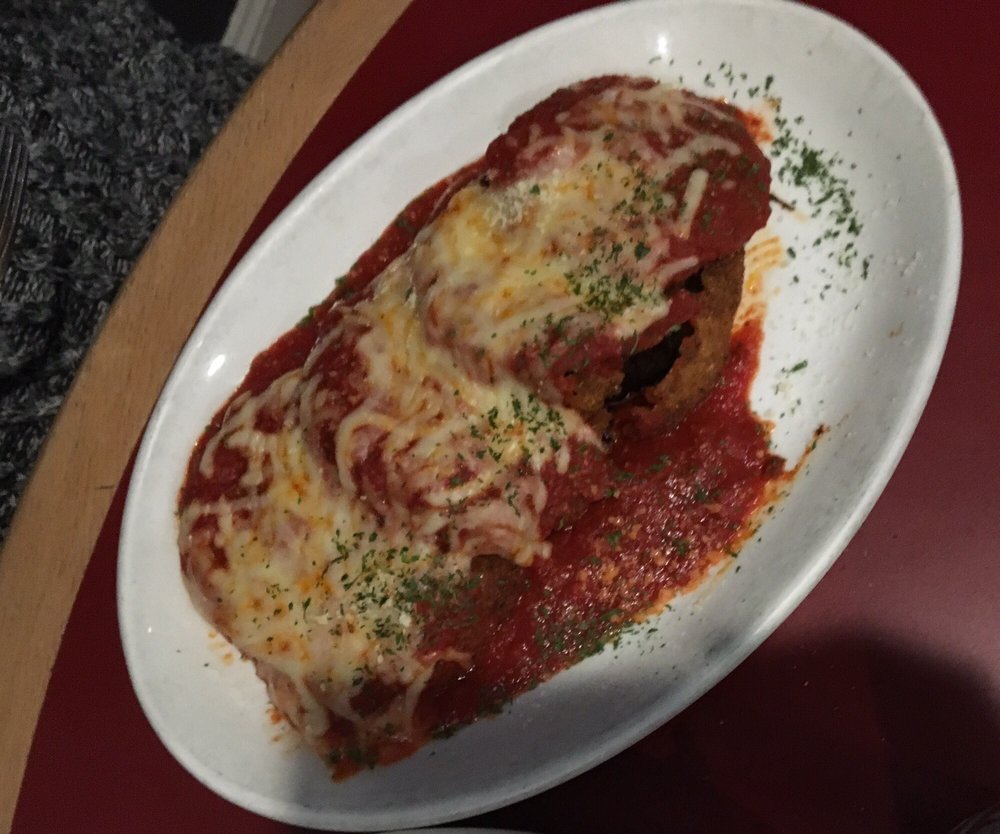 Order Eggplant Parmigiana  food online from Mama’s On The Hill store, St. Louis on bringmethat.com