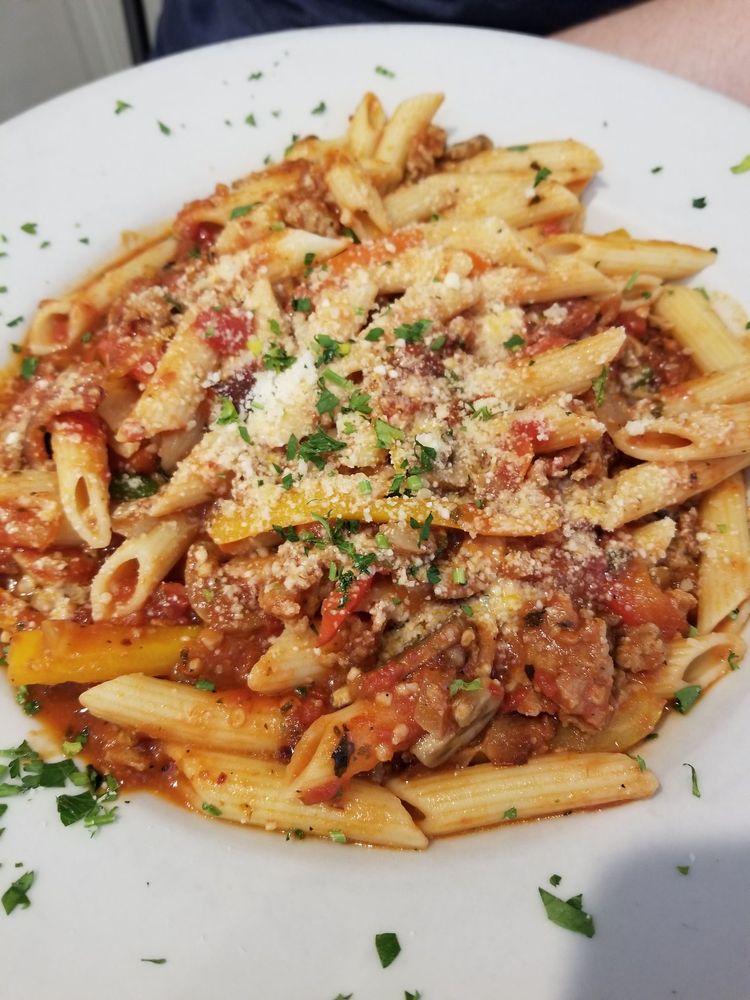 Order Penne Arrabiata food online from Mama’s On The Hill store, St. Louis on bringmethat.com