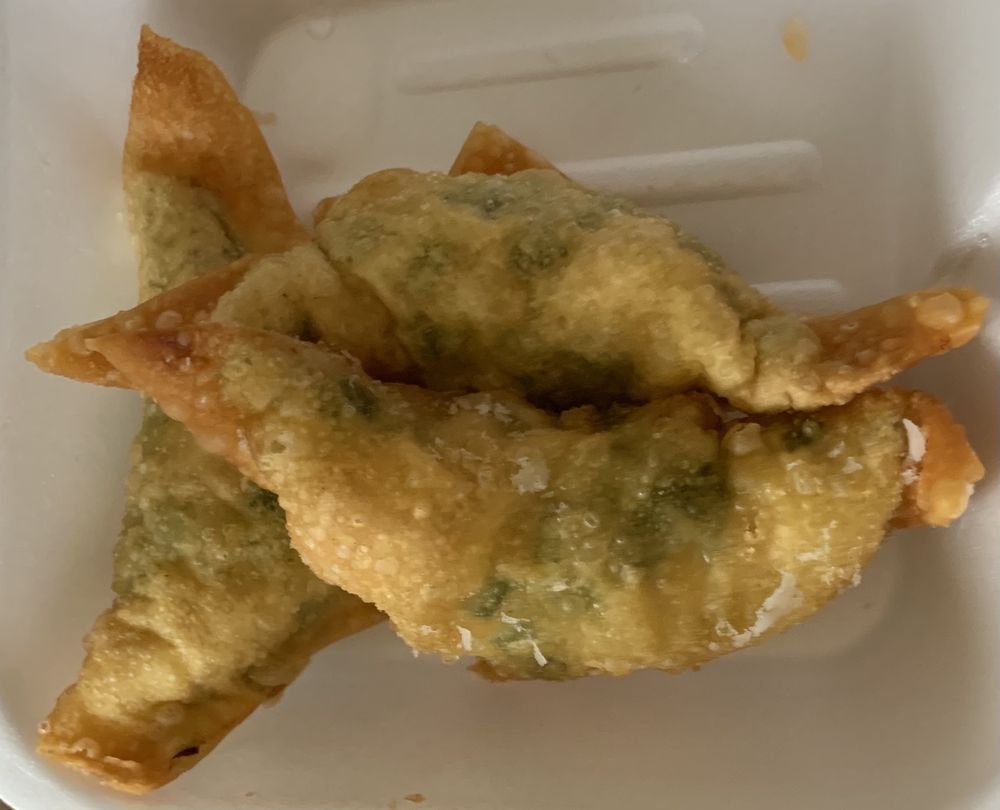 Order D32. Fried Shrimp and Chives Dumplings  food online from Winsor Dim Sum Cafe & Bar store, Quincy on bringmethat.com