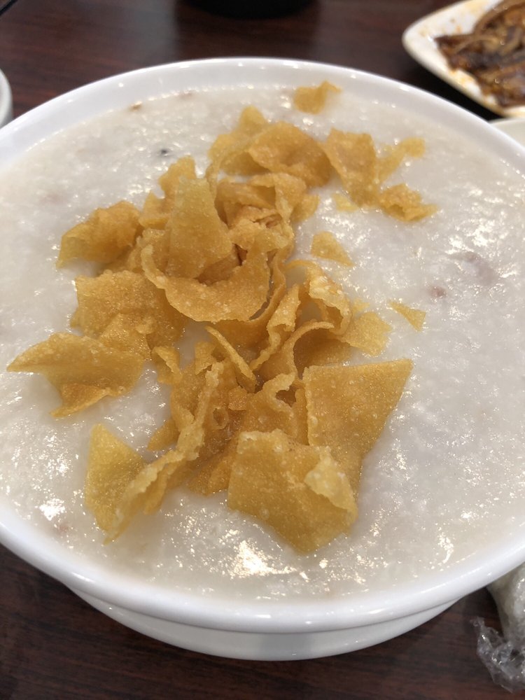 Order D55. Sliced Beef Congee food online from Winsor Dim Sum Cafe & Bar store, Quincy on bringmethat.com