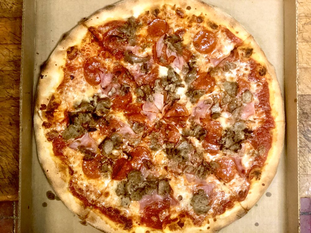Order Meat Lovers Pizza (Small 10") food online from Stella's Pizzeria store, Boca Raton on bringmethat.com