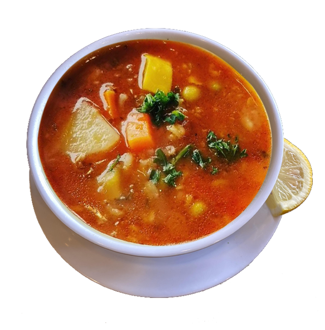 Order Veggie Lamb Soup food online from House of Falafel store, Farmington Hills on bringmethat.com