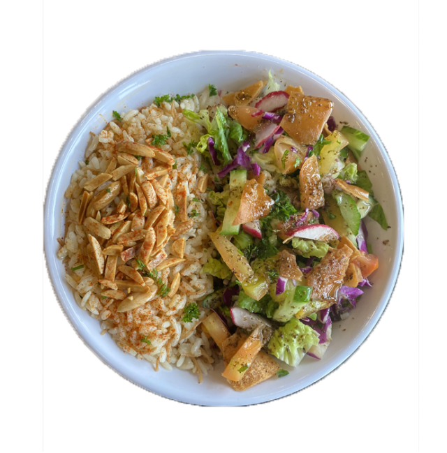 Order Rice Almond Salad food online from House of Falafel store, Farmington Hills on bringmethat.com