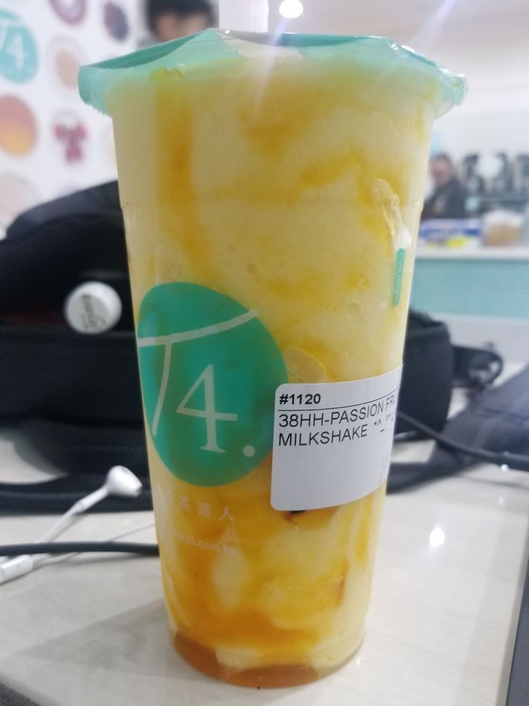 Order Passion Fruit Milkshake food online from T4 store, Millbrae on bringmethat.com