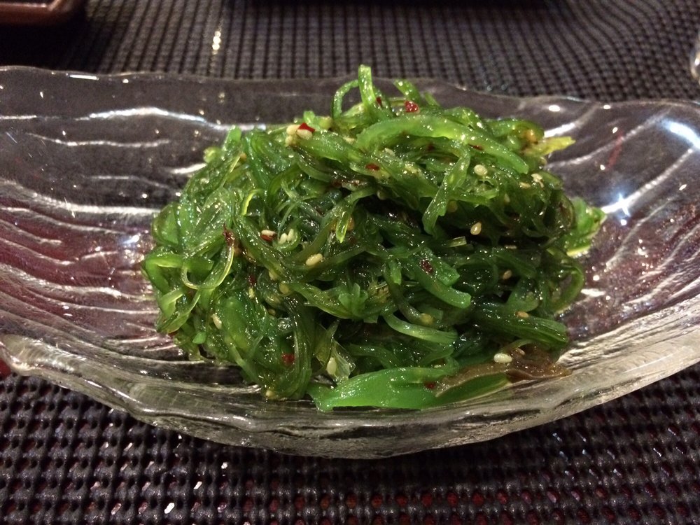 Order 108. Seaweed Salad food online from Laku Sushi store, Morristown on bringmethat.com