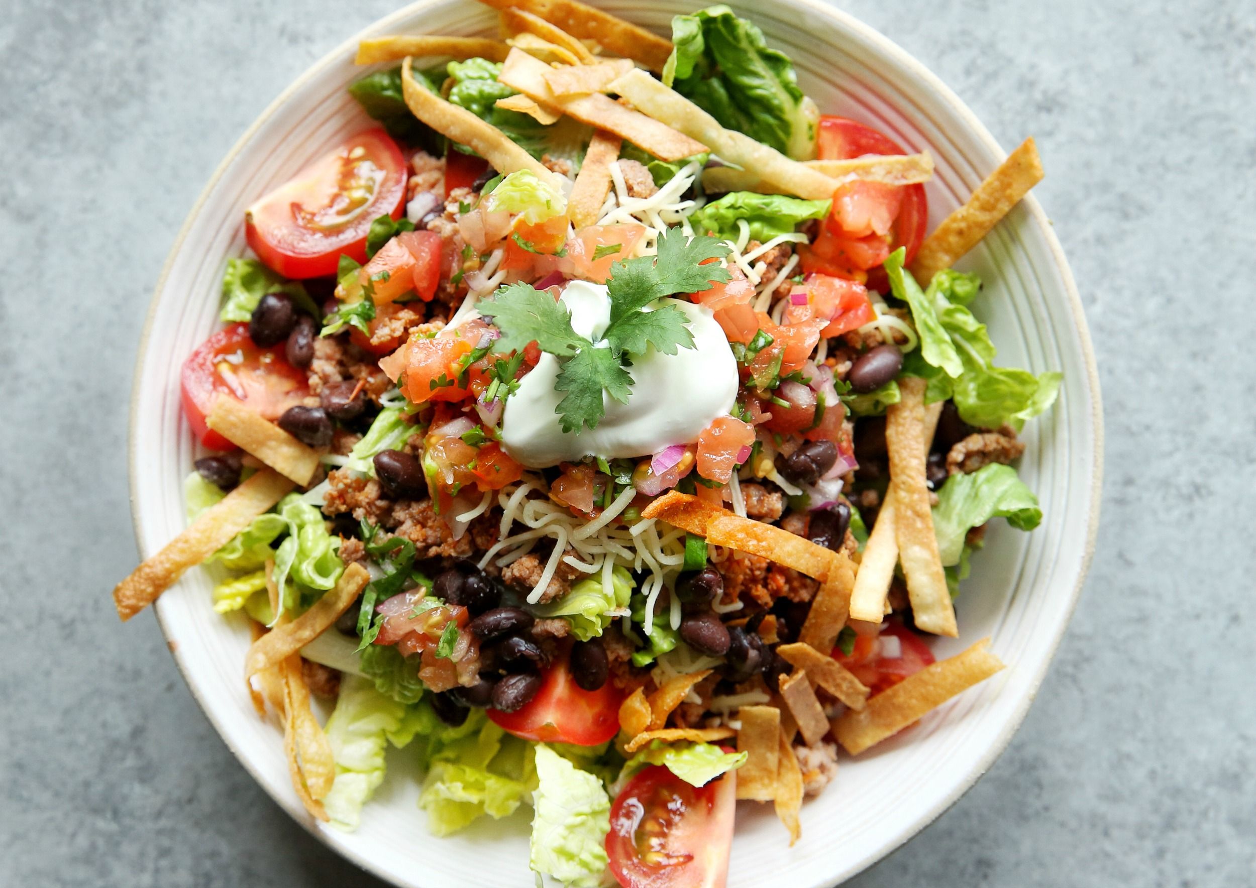 Order Taco Salad food online from Shot Tower Inn store, Dubuque on bringmethat.com