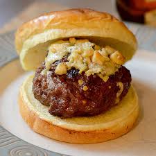 Order Black ‘N Blue Burger food online from Shot Tower Inn store, Dubuque on bringmethat.com