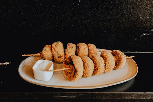 Order Fried Mushrooms food online from Fiorella's Jack Stack Barbecue store, Kansas City on bringmethat.com