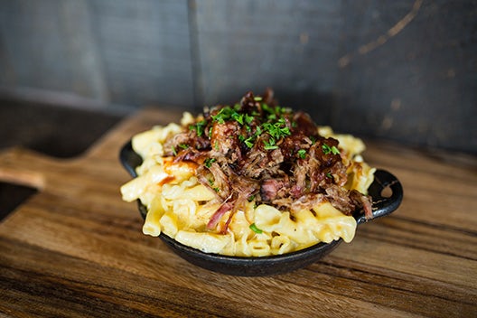 Order Pulled Pork Mac & Cheese Appetizer food online from Fiorella's Jack Stack Barbecue store, Kansas City on bringmethat.com
