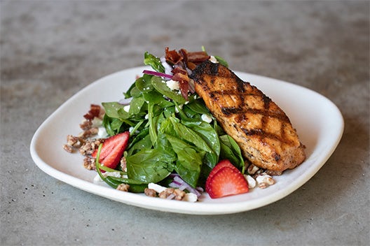Order Grilled Salmon Spinach Salad food online from Fiorella's Jack Stack Barbecue store, Kansas City on bringmethat.com