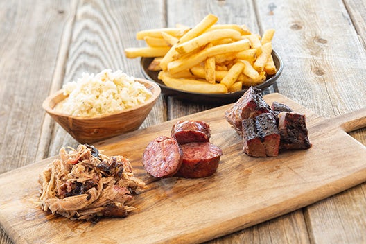 Order KC Combo 3 Meats Dinner food online from Fiorella's Jack Stack Barbecue store, Kansas City on bringmethat.com