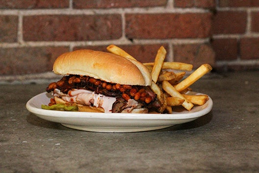 Order The Whole Pit Sandwich food online from Fiorella's Jack Stack Barbecue store, Kansas City on bringmethat.com