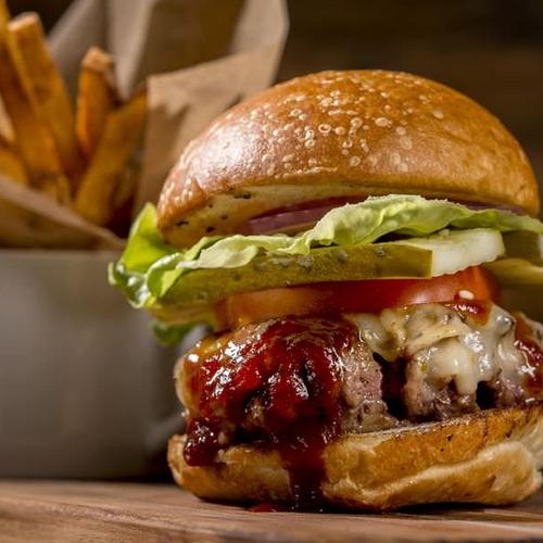 Order  Kaiser BBQ Burger  food online from Kaiser's Kenosha Pizza & Pub store, Kenosha on bringmethat.com
