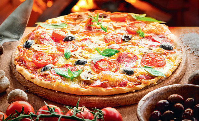 Order 10" P.O.M. food online from Kaiser's Kenosha Pizza & Pub store, Kenosha on bringmethat.com