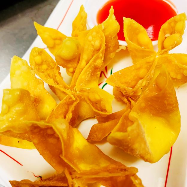 Order 7. Fried Wonton (8) food online from Hibachi Chinese Restaurant store, Cudahy on bringmethat.com