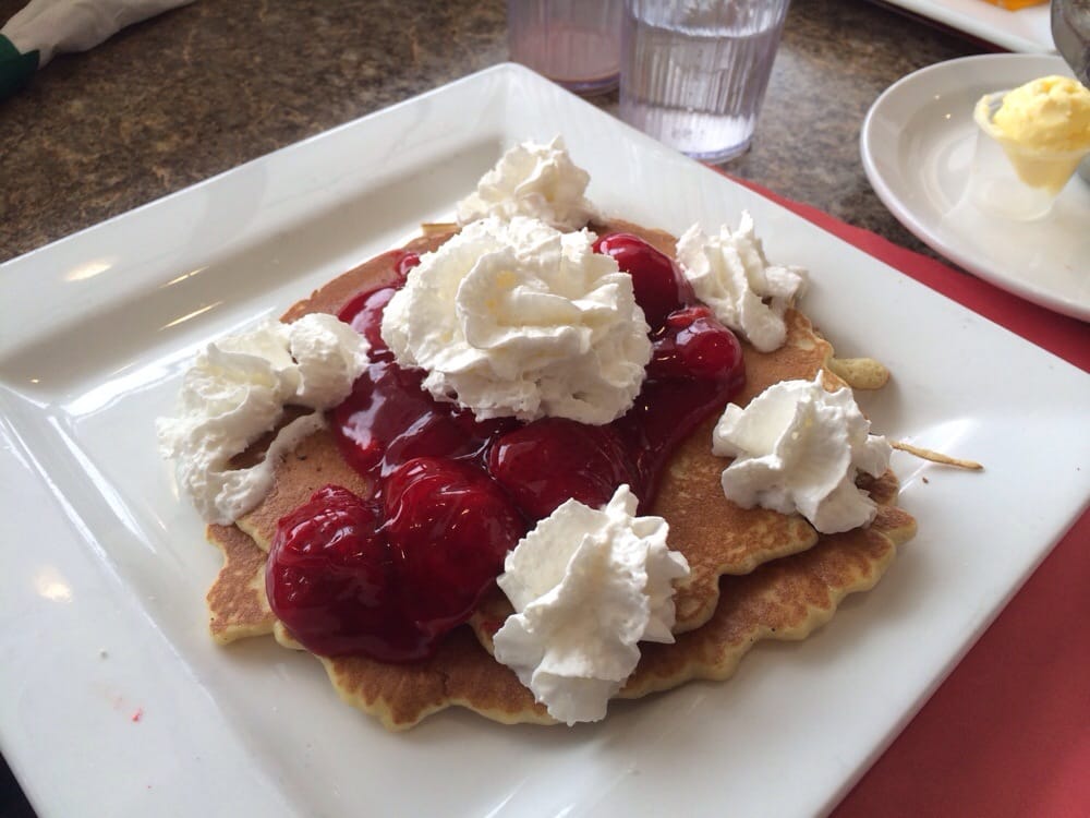 Order Strawberry Pancakes food online from Roman Castle store, Mauston on bringmethat.com