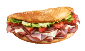 Order Ham & Cheese (8" Regular) food online from Hungry Howies Pizza store, South Bend on bringmethat.com