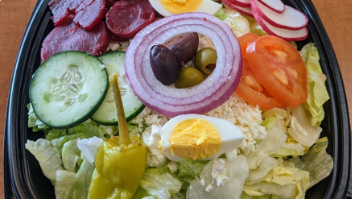 Order Greek Salad food online from Pizza Sam's store, Midland on bringmethat.com