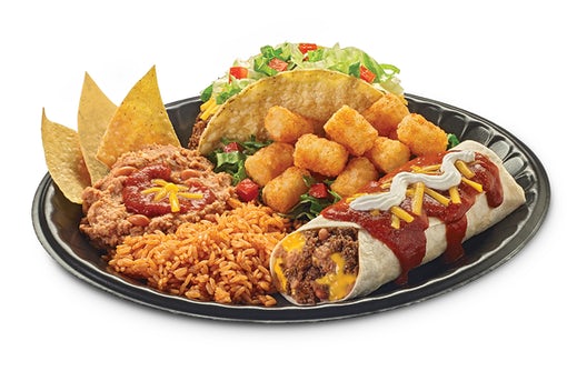 Order Casita Burrito Platter Meal food online from Taco Time store, Rock Springs on bringmethat.com