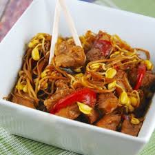 Order Roast Pork Chop Suey food online from No. 1 Chinese Restaurant store, Long Beach on bringmethat.com