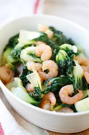 Order Steamed Shrimp with Baby Bok Choy food online from No. 1 Chinese Restaurant store, Long Beach on bringmethat.com