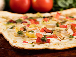 Order Chicken Alfredo Pizza (Large) food online from Happy Joe's store, Grand Forks on bringmethat.com