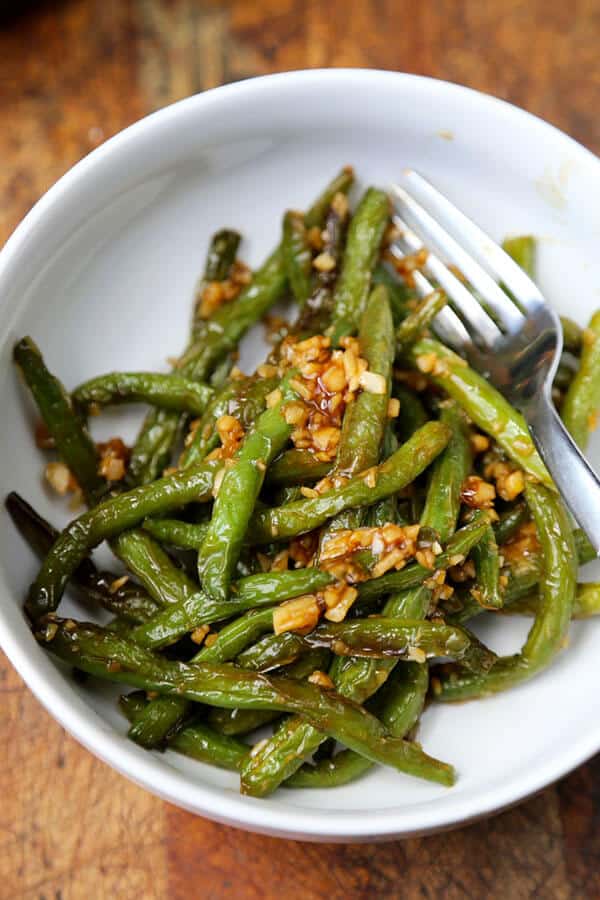 Order Garlic Green Beans Ⓥ V+ Gf food online from China City store, Oak Harbor on bringmethat.com