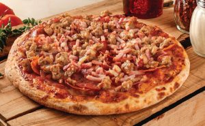 Order  All Meat Pizza (Mini 8") food online from Pizza Factory store, Menifee on bringmethat.com