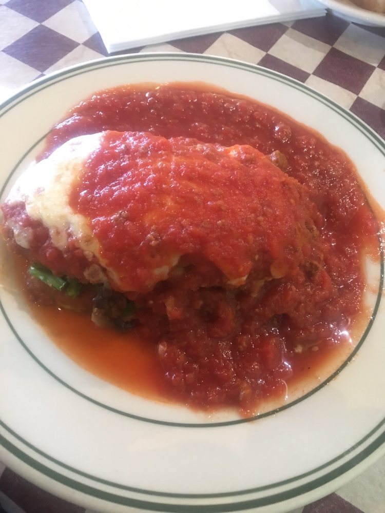 Order Eggplant Parmigiana food online from Di Cicco's Italian Restaurant store, Fresno on bringmethat.com