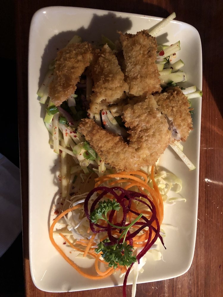 Order Soft-Shell Crab Salad food online from Pin Kaow Thai store, Las Vegas on bringmethat.com