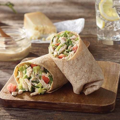 Order Caesar Wrap food online from T C Lando's Subs and Pizzeria store, Hudson on bringmethat.com