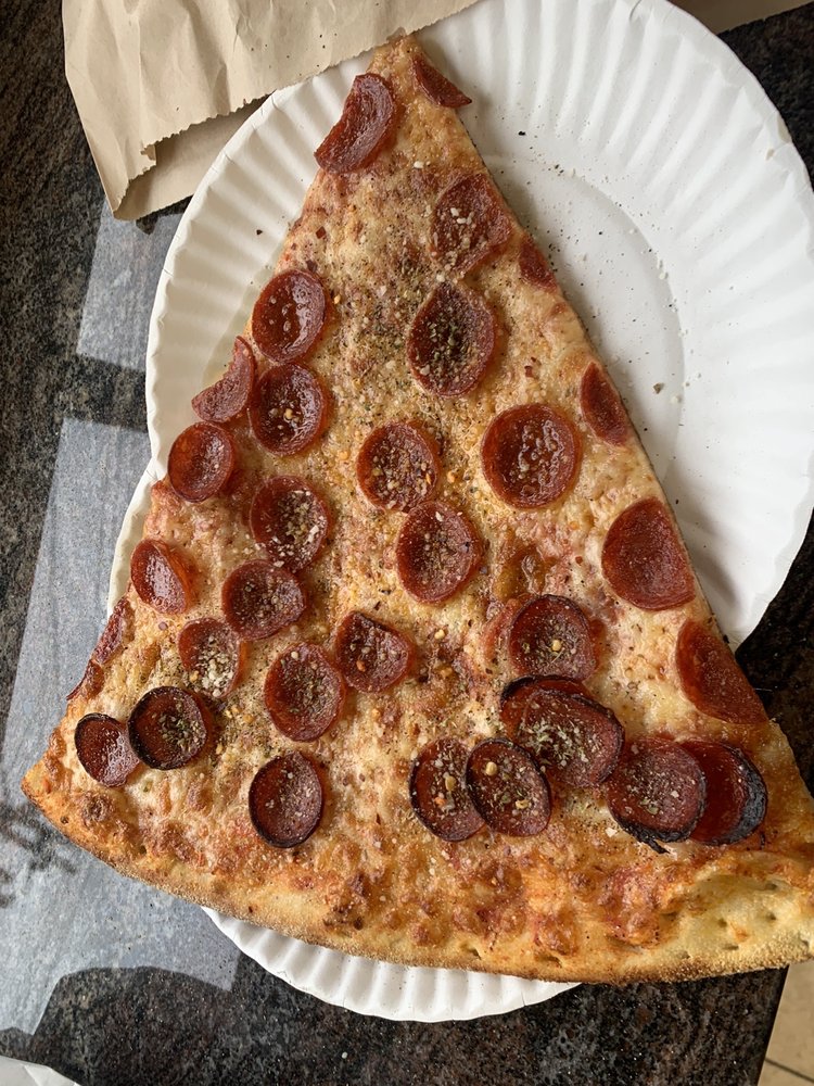 Order Pepperoni Slice food online from Stash's Pizza of Norwood store, Norwood on bringmethat.com