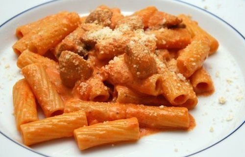 Order Rigatoni al Salmone food online from Gino's Trattoria & Pizzeria of New Hyde Park store, New Hyde Park on bringmethat.com