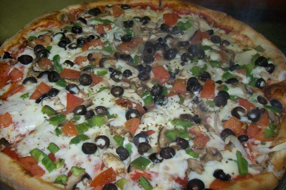 Order Vegetarian Pizza (Small 12") food online from Big Sals Pizzaria store, Plattsburgh on bringmethat.com
