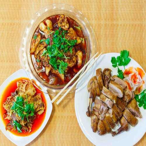 Order Szechuan Three Flavors food online from Great China store, Mooresville on bringmethat.com