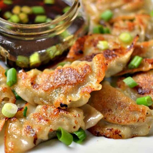 Order Fried or Steam Dumplings (8) food online from Dragon Palace store, Concord on bringmethat.com