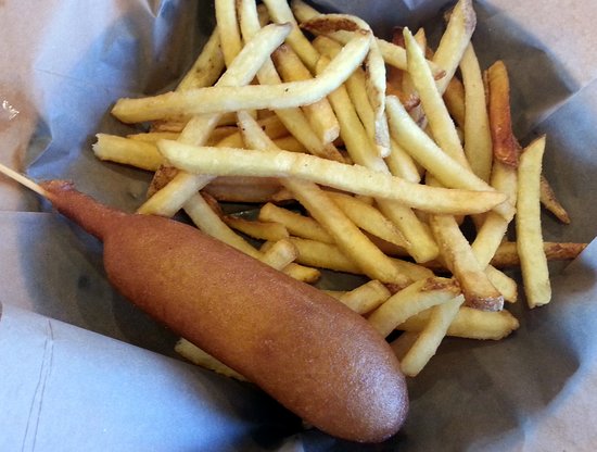 Order Kid's Corndog with French Fries food online from Hillsville Family Cafe store, Trinity on bringmethat.com