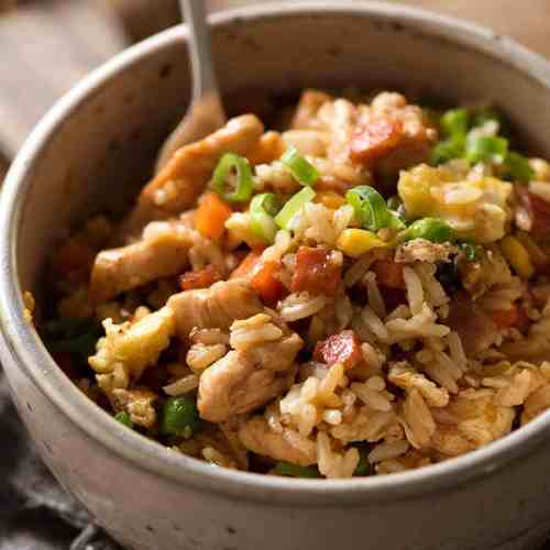 Order Roast Chicken Fried Rice food online from China Town store, Troy on bringmethat.com